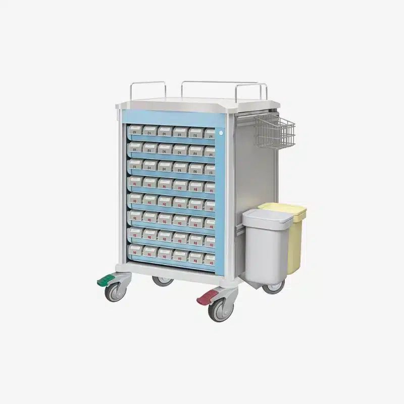 Carro de medicinas dosis unitarias modelo WM-MT033C