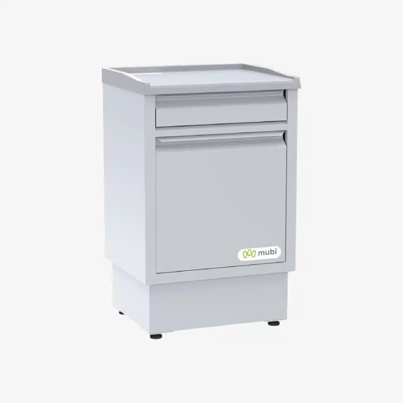 Mesa de noche superficie de polímero - Mubi